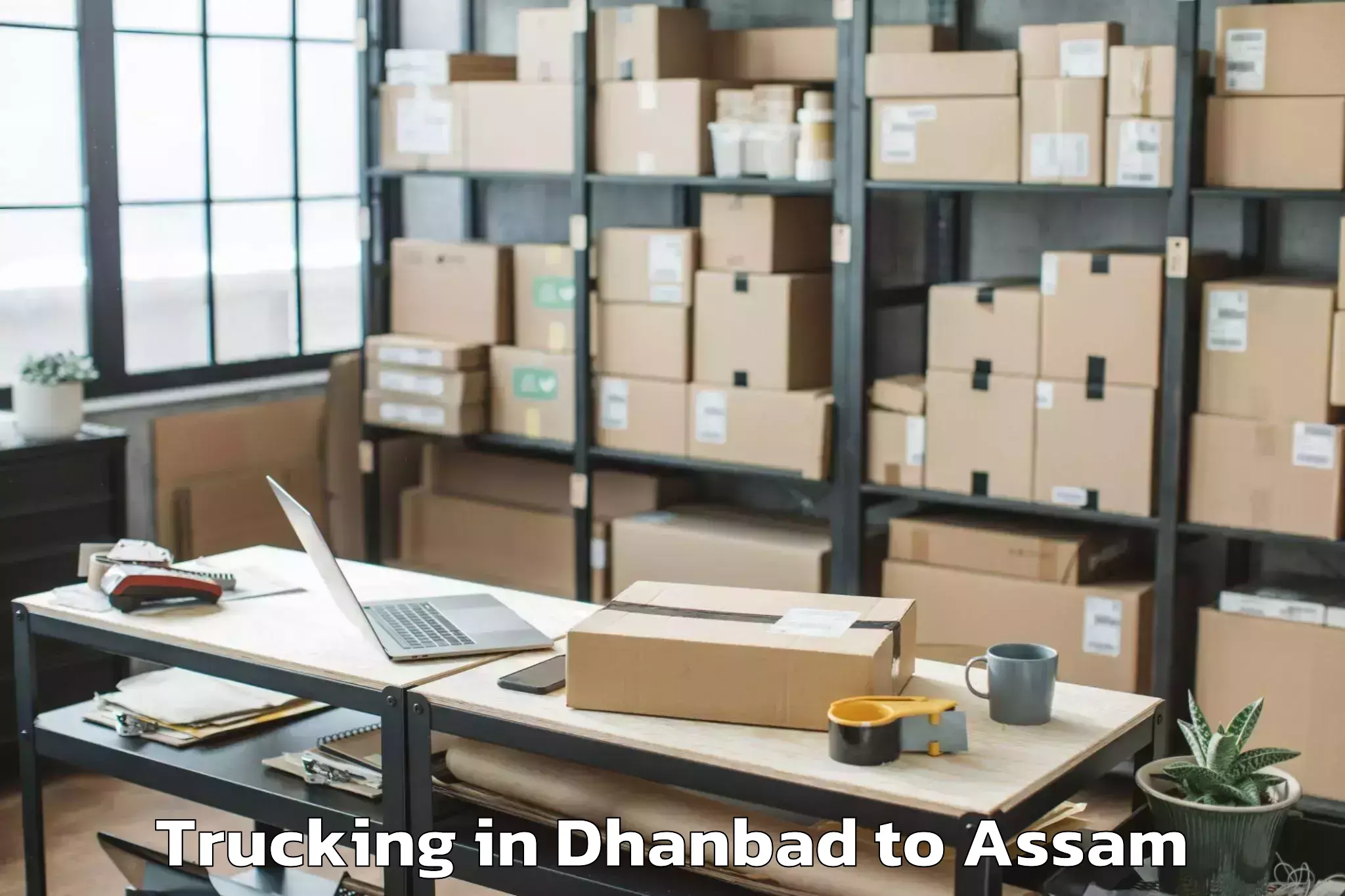 Book Dhanbad to Dhakuakhana Pt Trucking Online